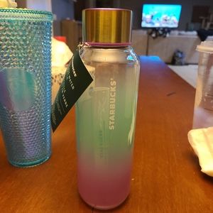 Starbucks glass water bottle